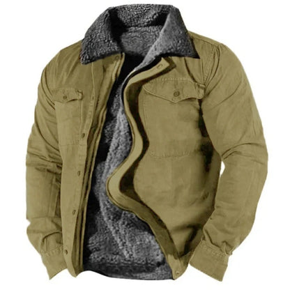Veste homme style Western coton suédine confortable