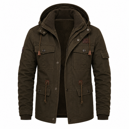 Veste militaire homme imperméable coupe-vent doublure polaire