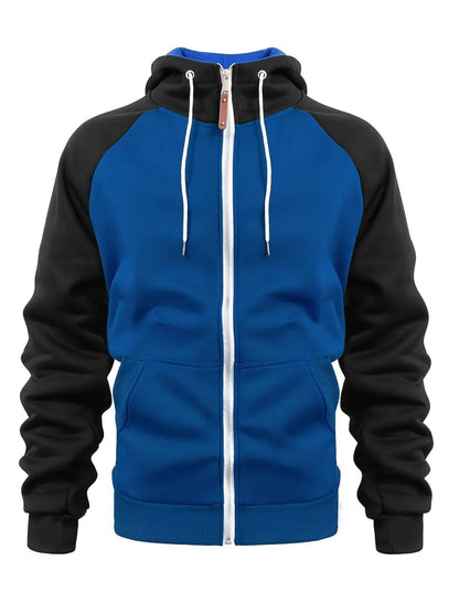 Sweat à capuche zippé homme molleton gratté quotidien