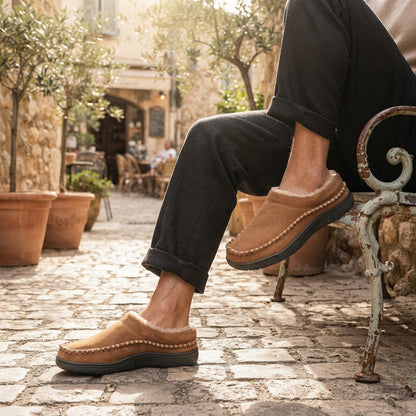 Chaussons homme doublure polaire semelle antidérapante