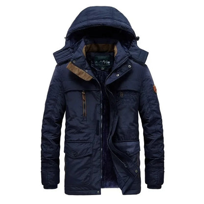 Herren-Winterparka, Fleece-gefüttert, winddicht