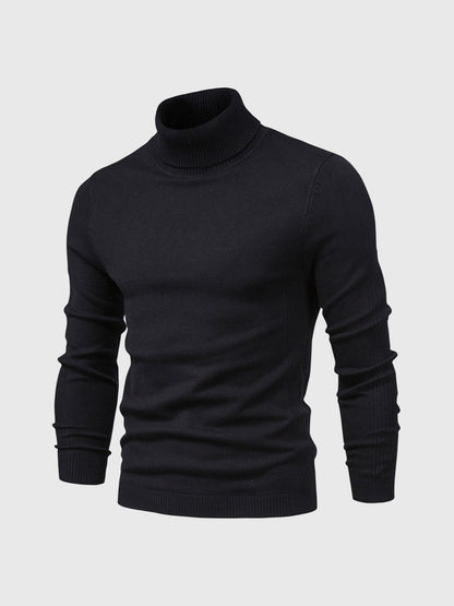 Pull col roulé homme lavable moderne élégant