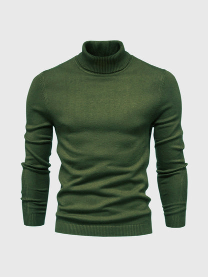 Pull col roulé homme lavable moderne élégant