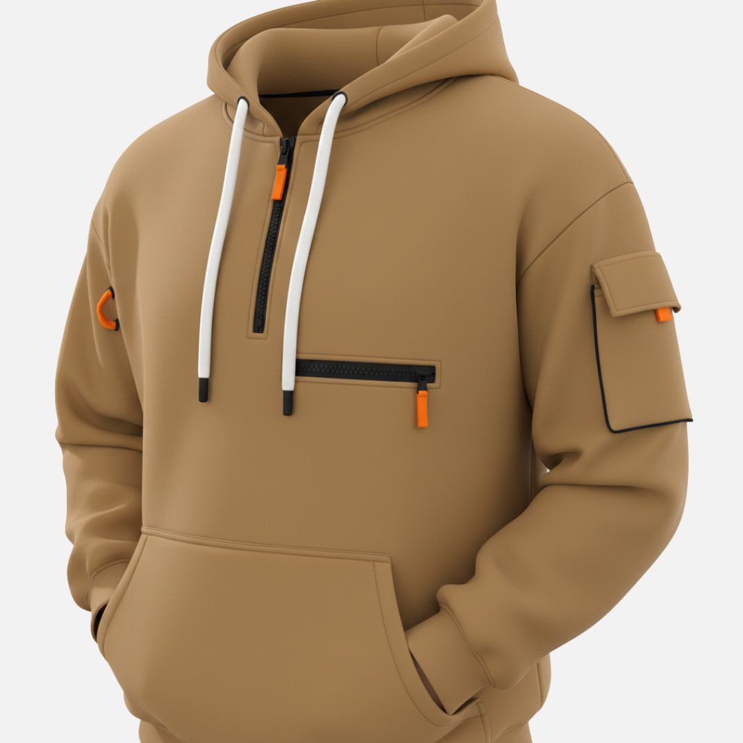 Lässiger Herren-Trainingsanzug aus atmungsaktiver Baumwolle im Streetwear-Stil