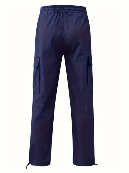 Pantalon cargo homme confortable coupe oversize multi-poches