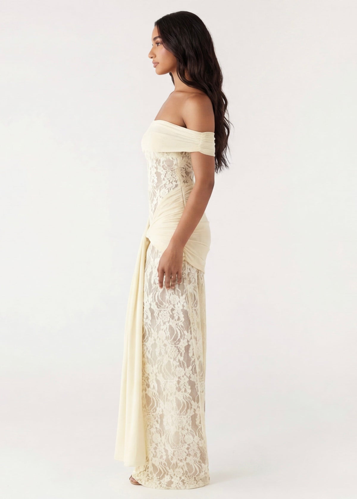 ARIA Robe Longue Dentelle – Robe Élégante Longueur Sol