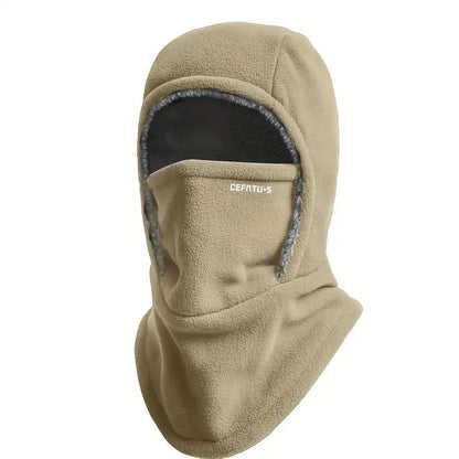 Cagoule polaire coupe-vent unisexe pour hiver froid