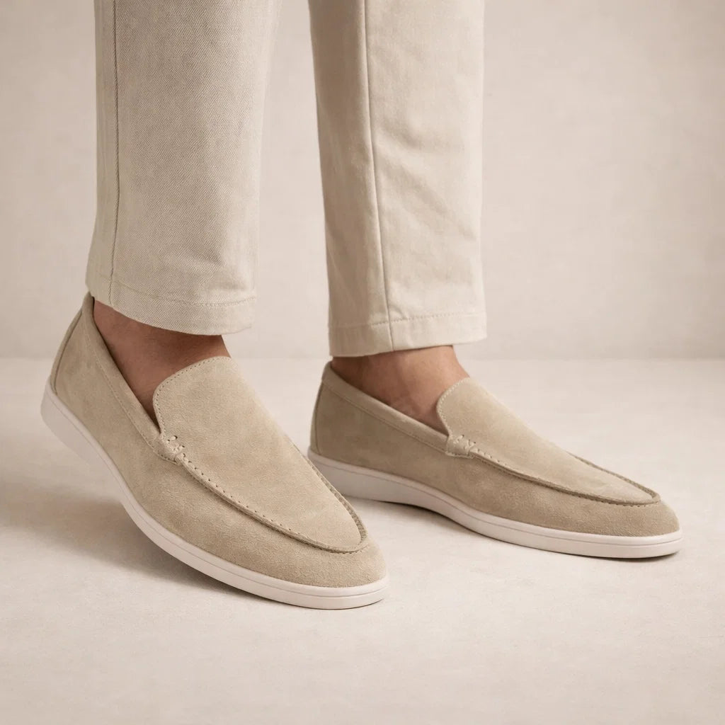 Mocassins homme cuir véritable coupe classique