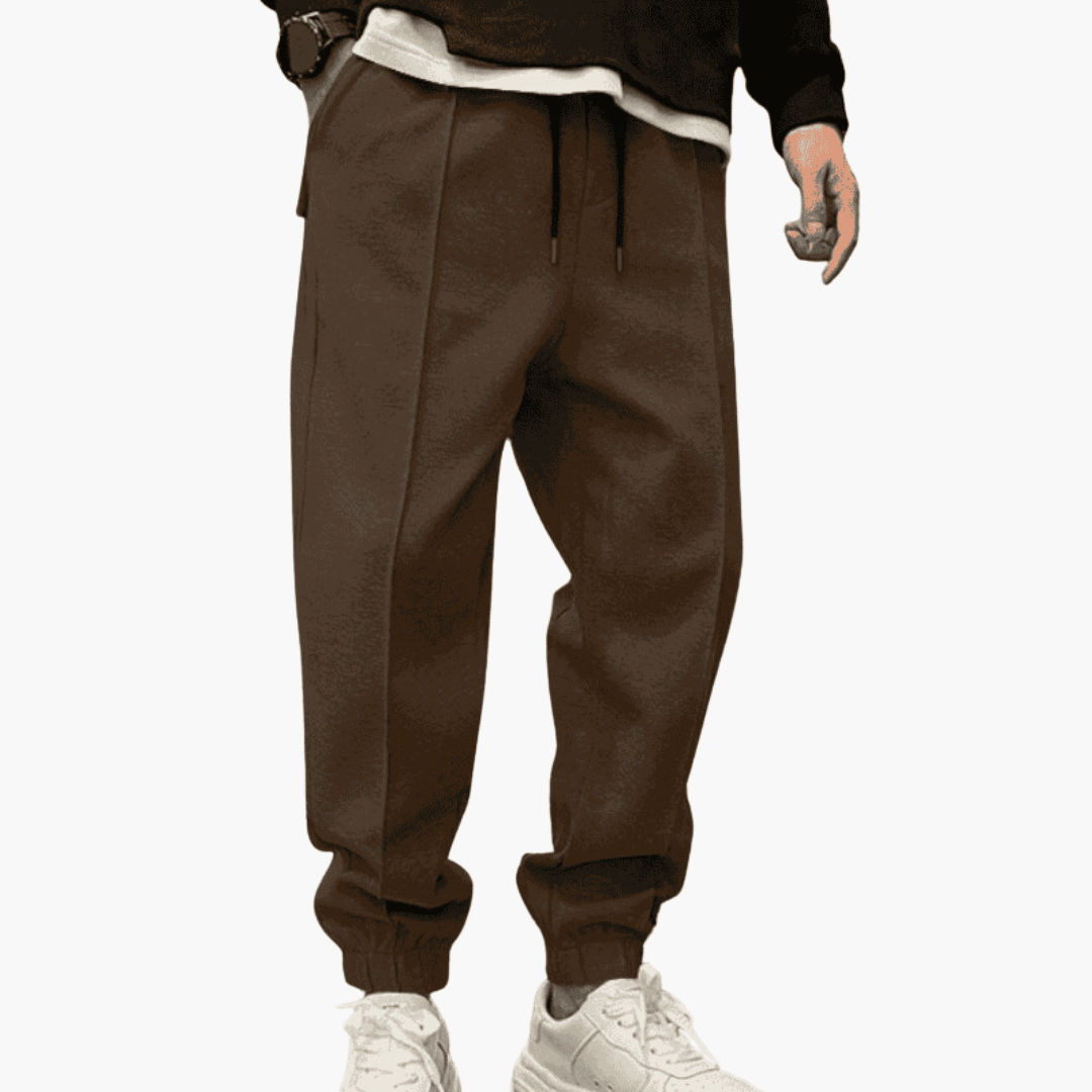 Pantalon cargo homme coupe décontractée coton multipoches