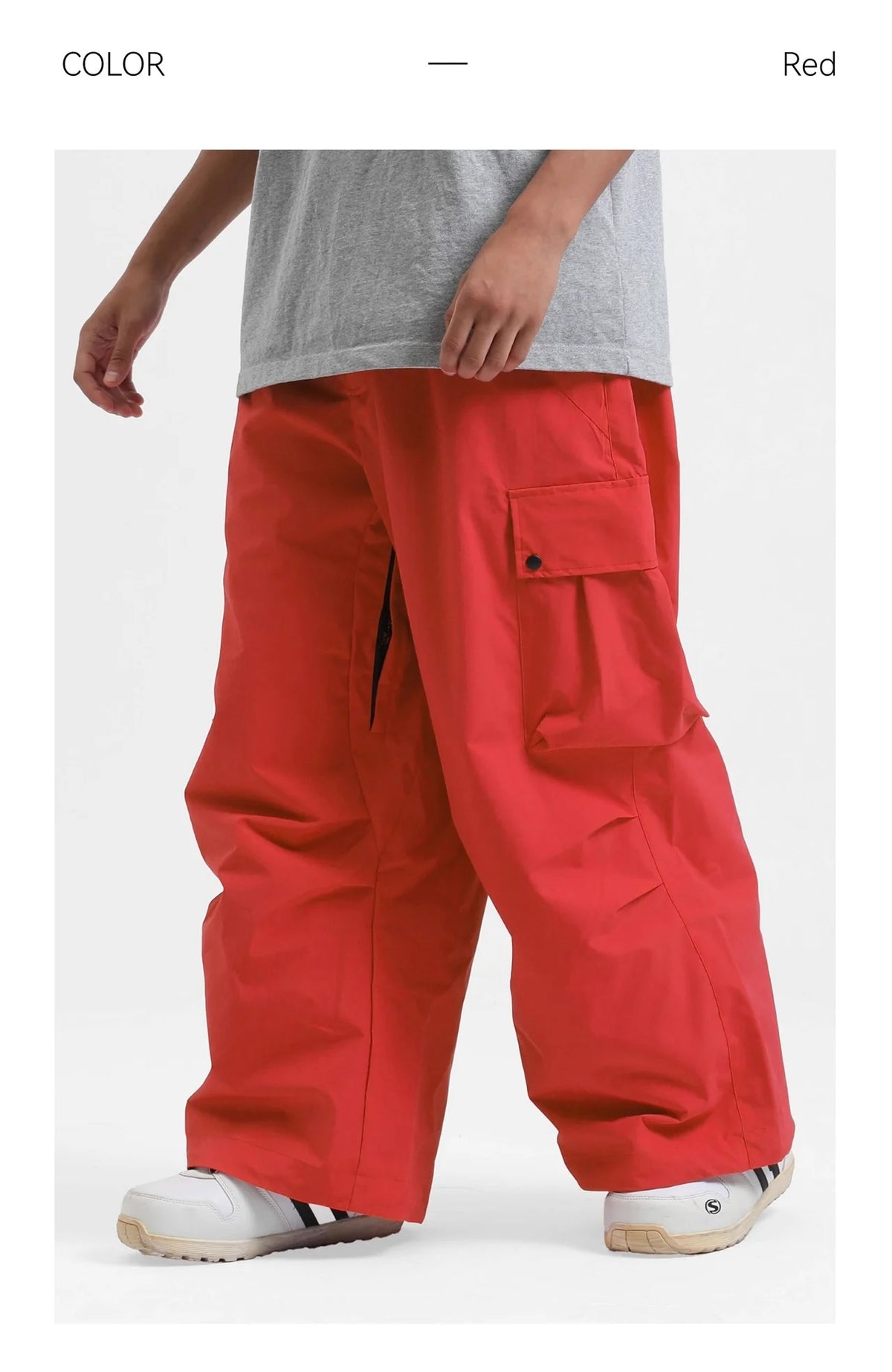 Pantalon snowboard unisexe coupe large décontractée
