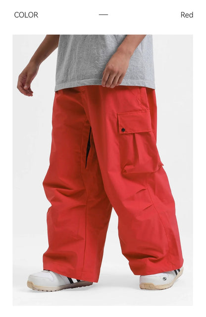 Pantalon snowboard unisexe coupe large décontractée