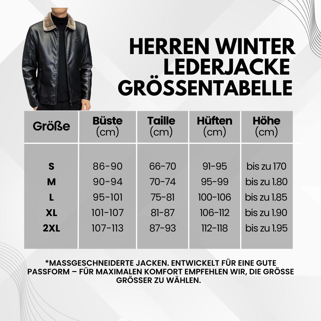 Eleganter Herren-Lederblouson für Herbst und Winter
