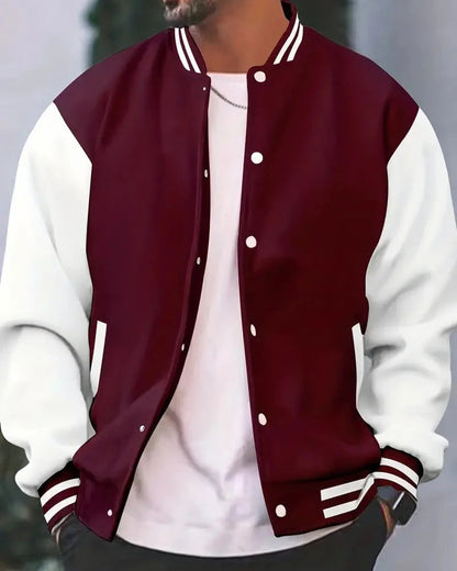 Moderne sportliche College-Jacke für Herren