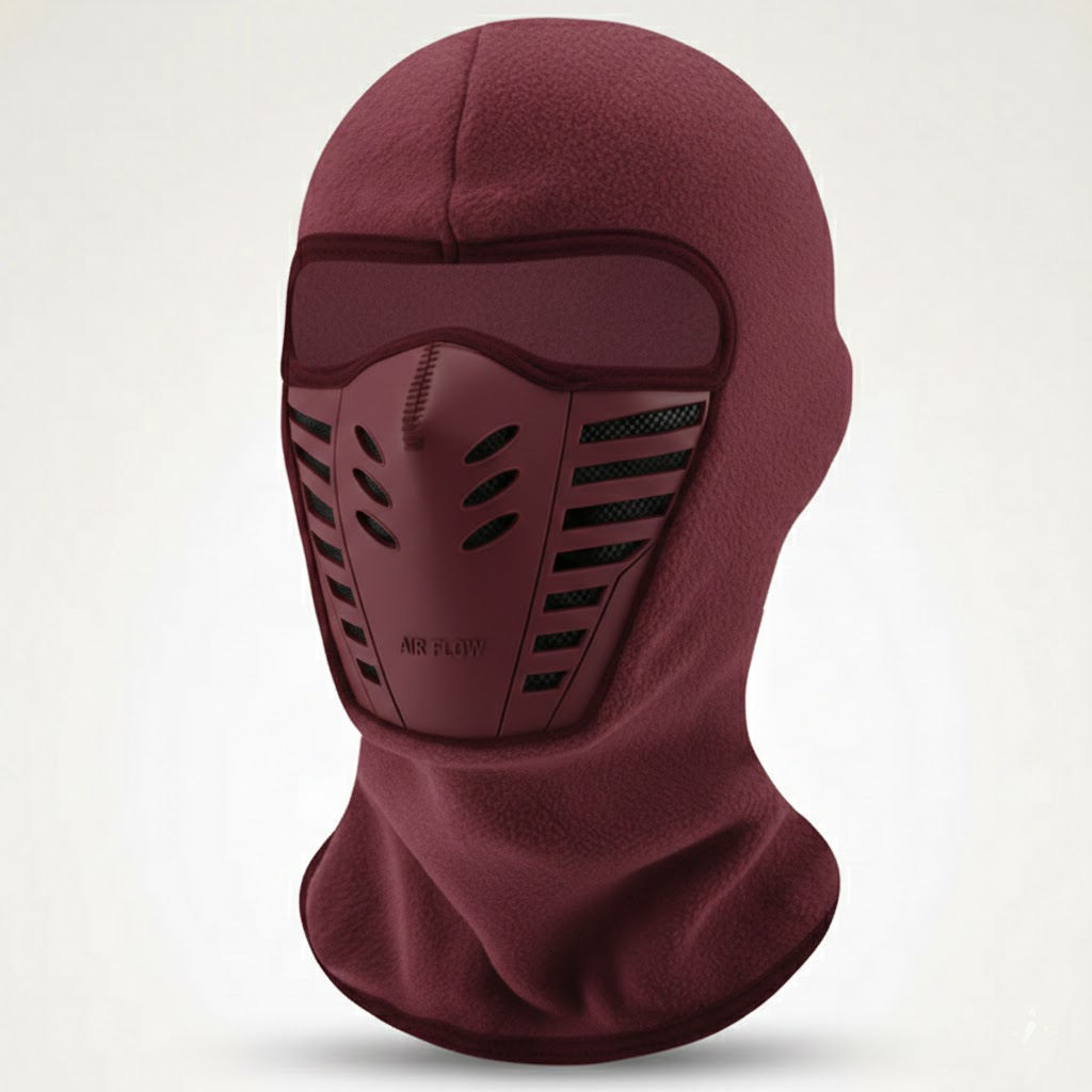 Passe-montagne thermique coupe-vent polaire doux pour ski