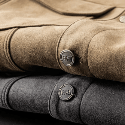 Veste en daim homme coupe ajustée élégance intemporelle