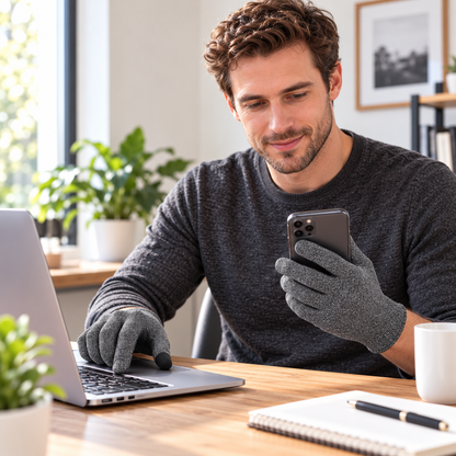 Gants de compression complets tactiles respirants