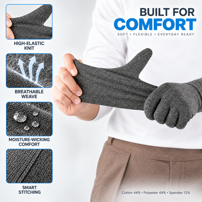 Gants de compression complets tactiles respirants