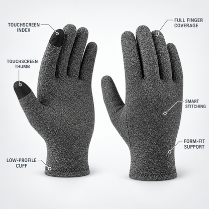 Gants de compression complets tactiles respirants