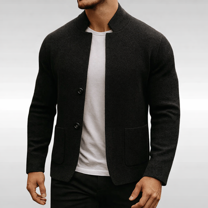 Lässiger, eleganter Herren-Cardigan mit Strukturstrick