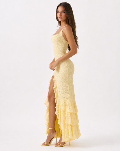 Robe Maxi Dentelle Amalfi – Élégance Romantique