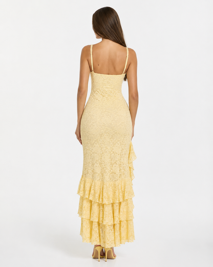 Robe Maxi Dentelle Amalfi – Élégance Romantique