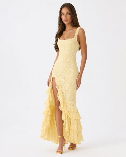 Robe Maxi Dentelle Amalfi – Élégance Romantique