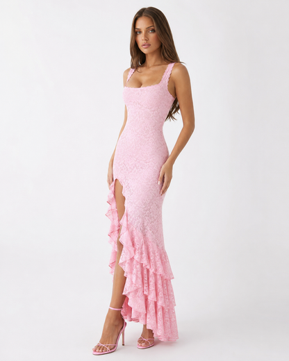 Robe Maxi Dentelle Amalfi – Élégance Romantique
