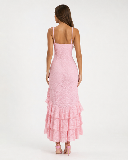 Robe Maxi Dentelle Amalfi – Élégance Romantique