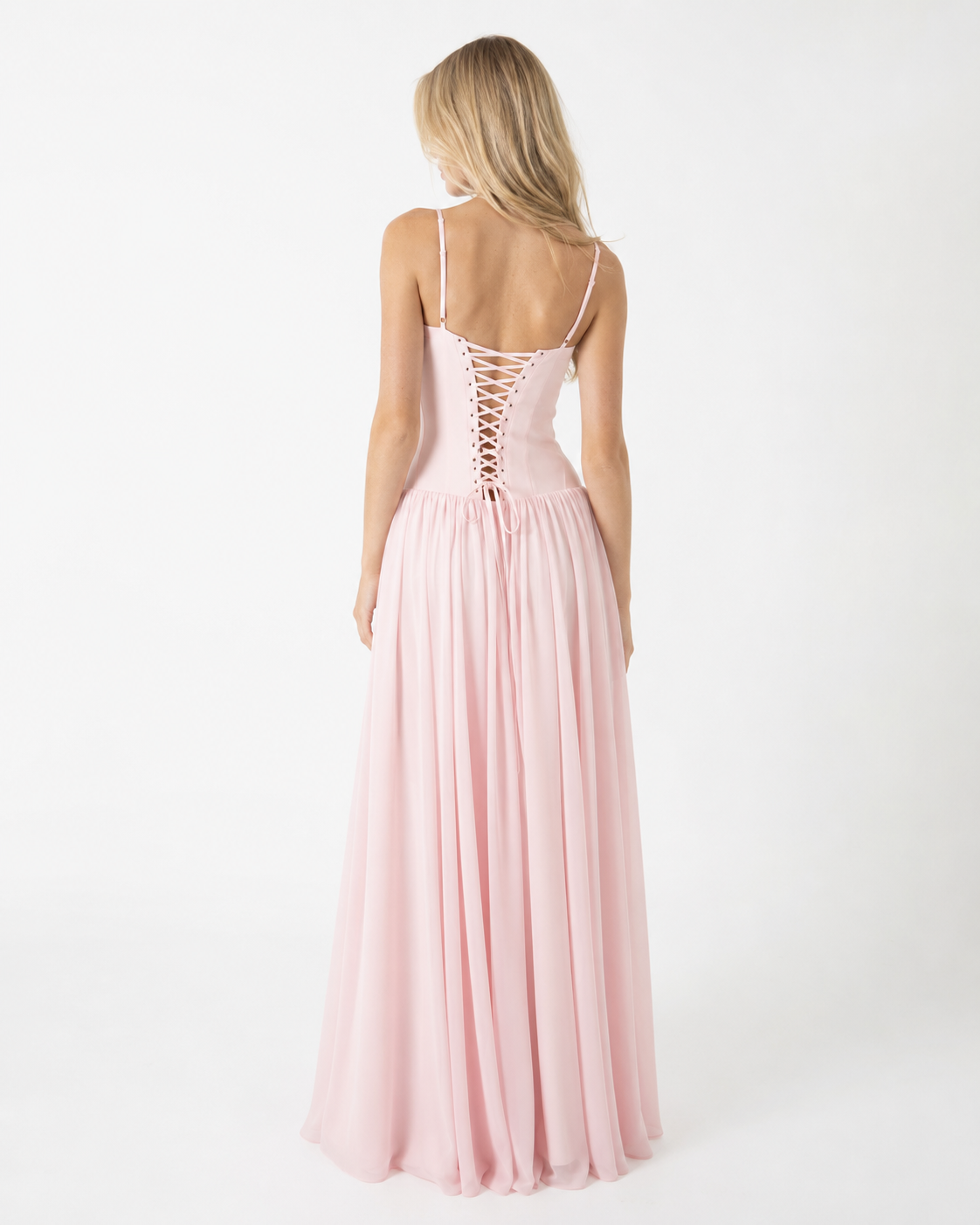 Robe Maxi Blush Belle – Silhouette Fluide et Élégamment Chic
