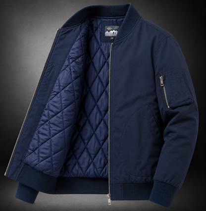 Blouson bomber homme coupe décontractée col baseball
