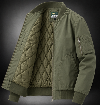 Blouson bomber homme coupe décontractée col baseball