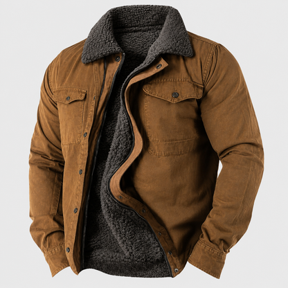 Veste homme style Western coton suédine confortable