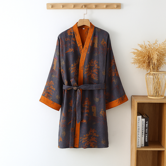 Kimono homme coton léger printemps été respirant
