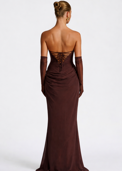 ARIA Robe Maxi Muse – Silhouette Fluide et Élégance Naturelle