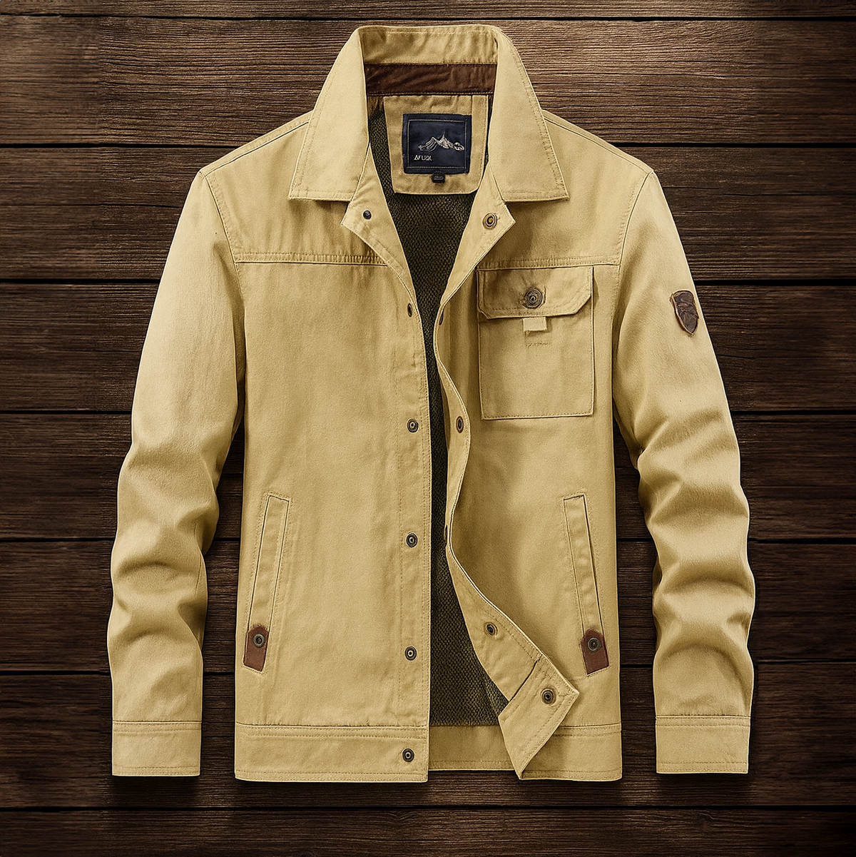 Veste homme toile robuste style urbain polyvalente
