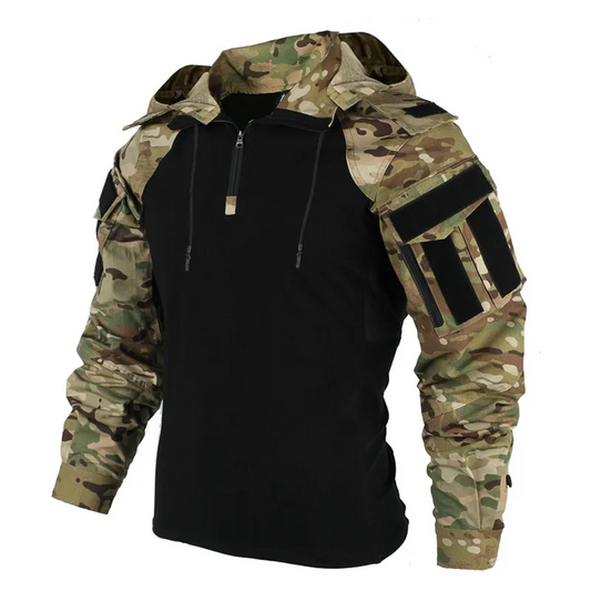 Veste tactique homme softshell à capuche imperméable