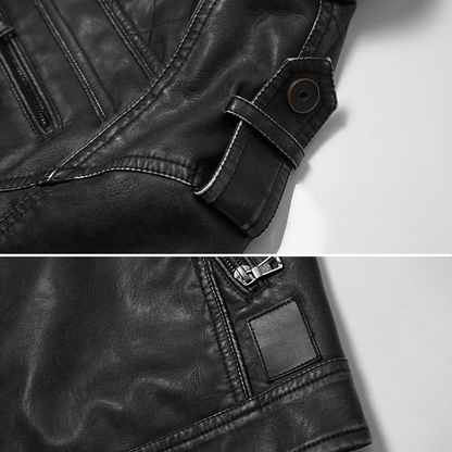 Veste en cuir homme formelle élégante et robuste