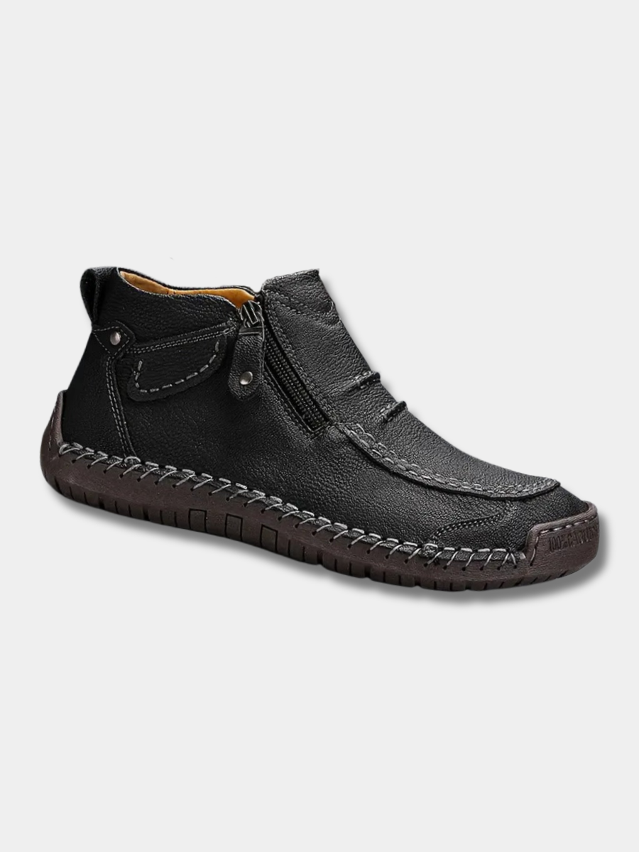 Chaussures homme orthopédiques ergonomiques à enfilage facile