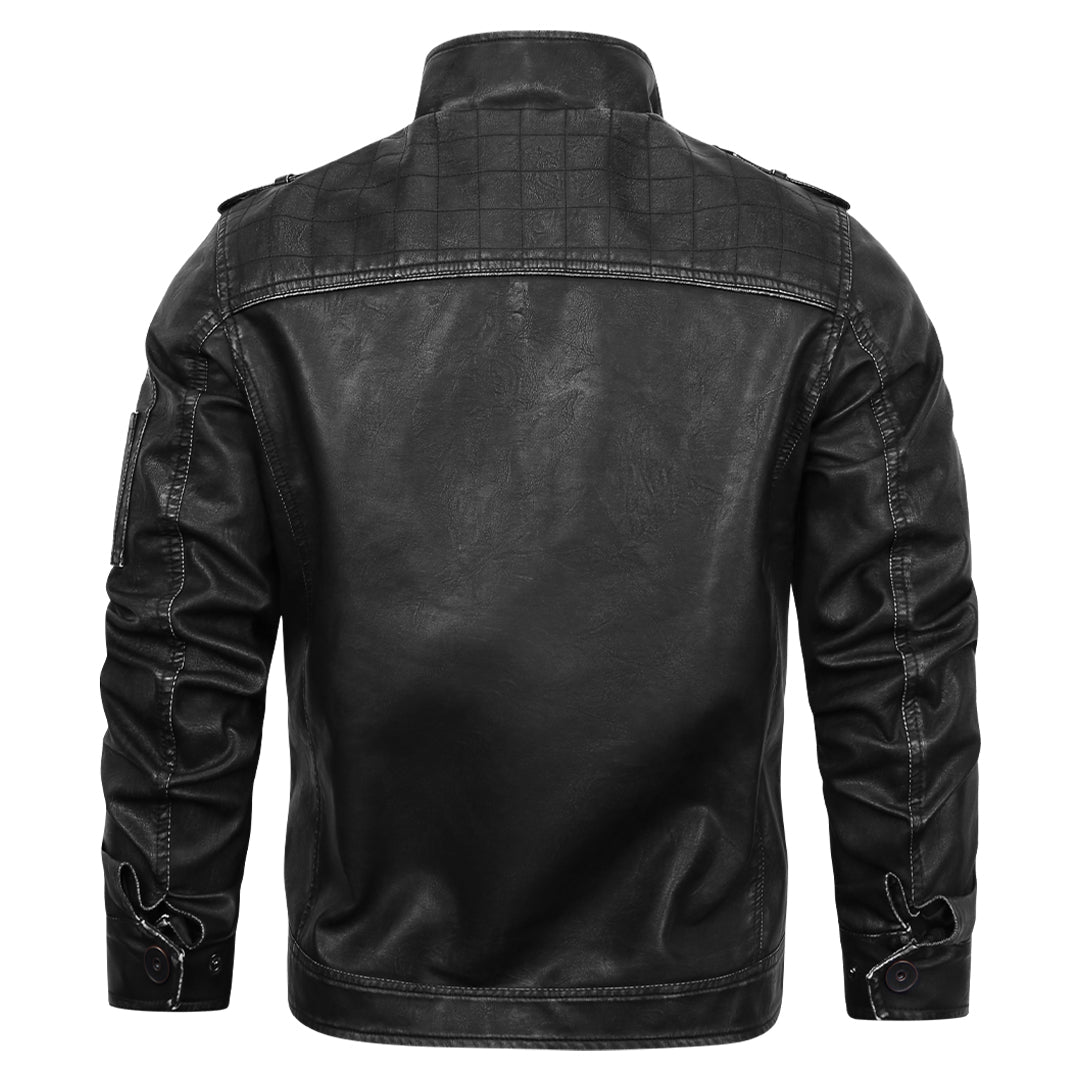 Veste en cuir homme formelle élégante et robuste