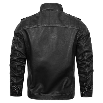 Veste en cuir homme formelle élégante et robuste