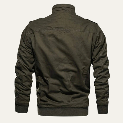 Herrenjacke im Military-Stil, Thermofutter mit Fleece