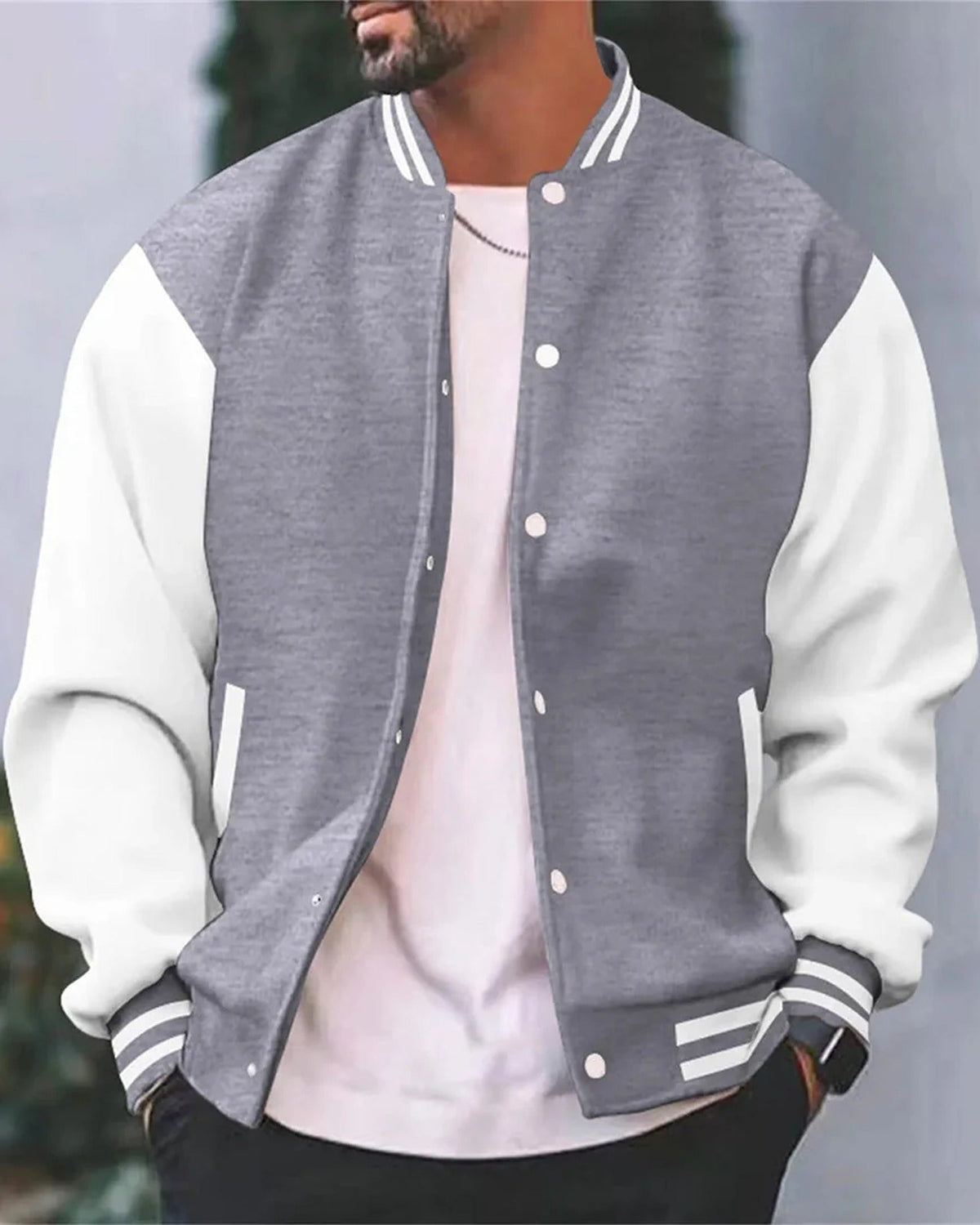 Moderne sportliche College-Jacke für Herren