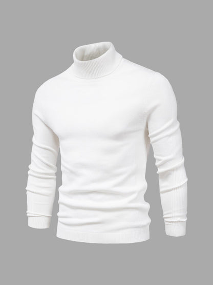 Pull col roulé homme lavable moderne élégant