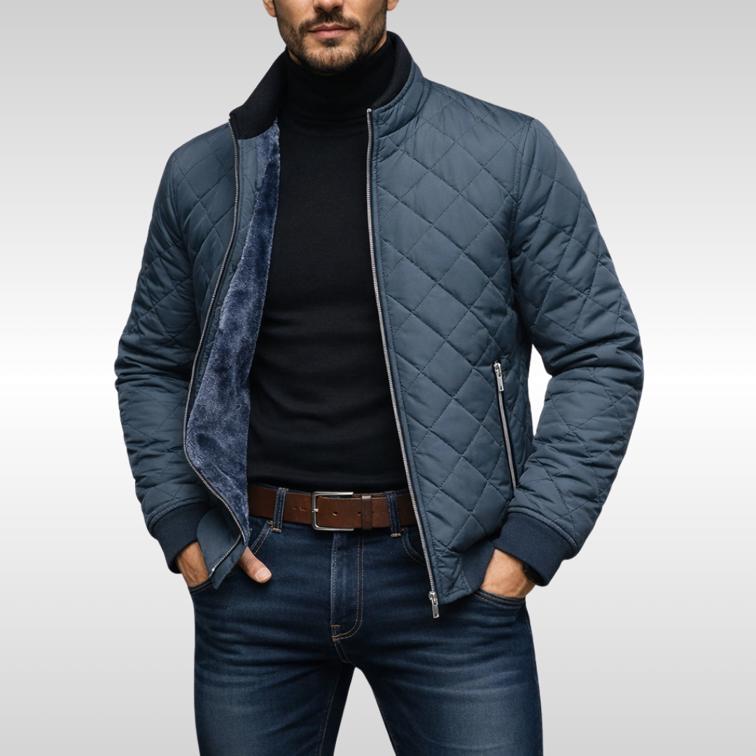 Veste d'hiver homme matelassée coupe moderne