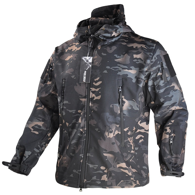 Veste homme militaire imperméable coupe-vent chaude