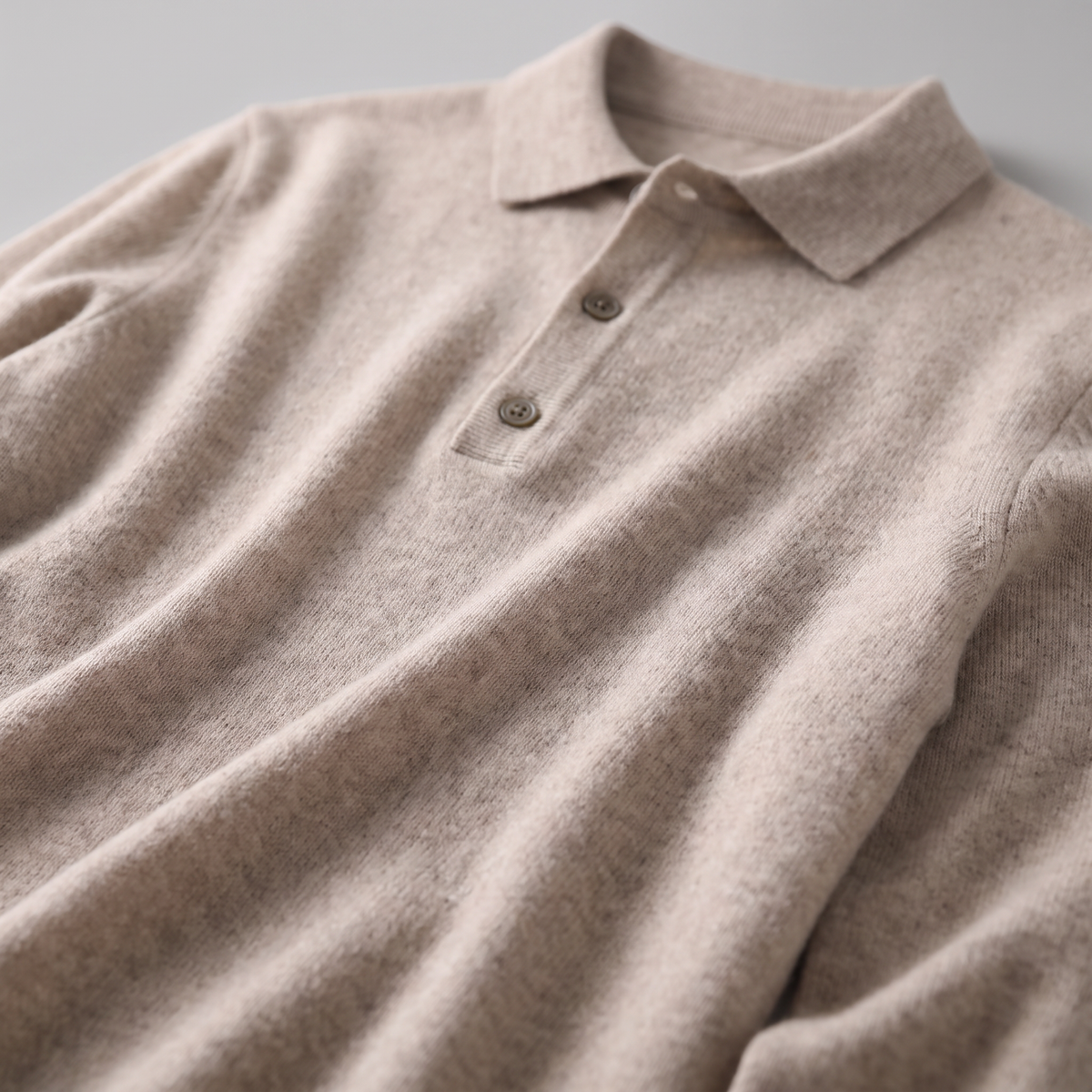 Pull homme laine col polo chaud respirant