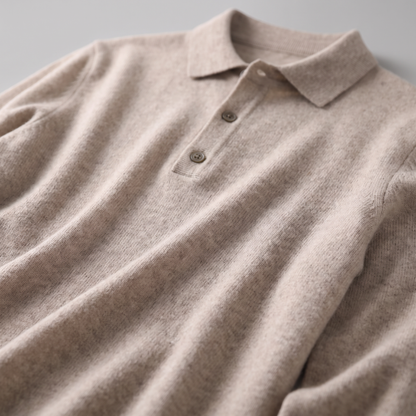 Pull homme laine col polo chaud respirant