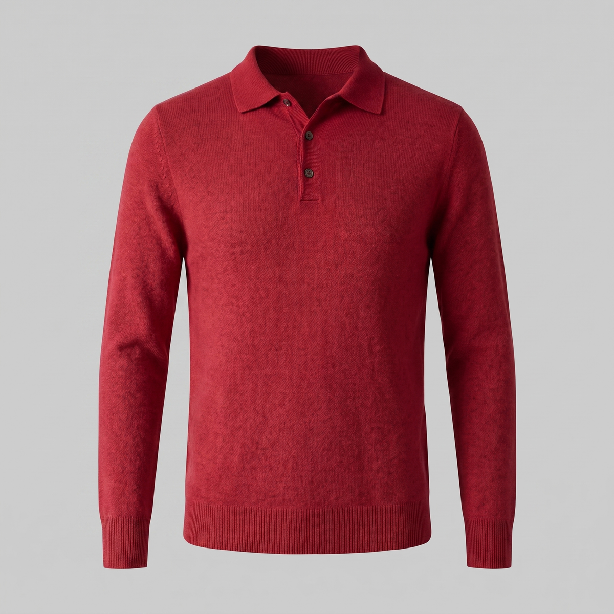 Pull homme laine col polo chaud respirant