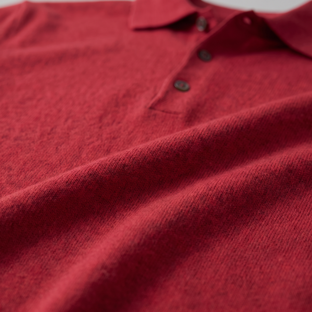 Pull homme laine col polo chaud respirant