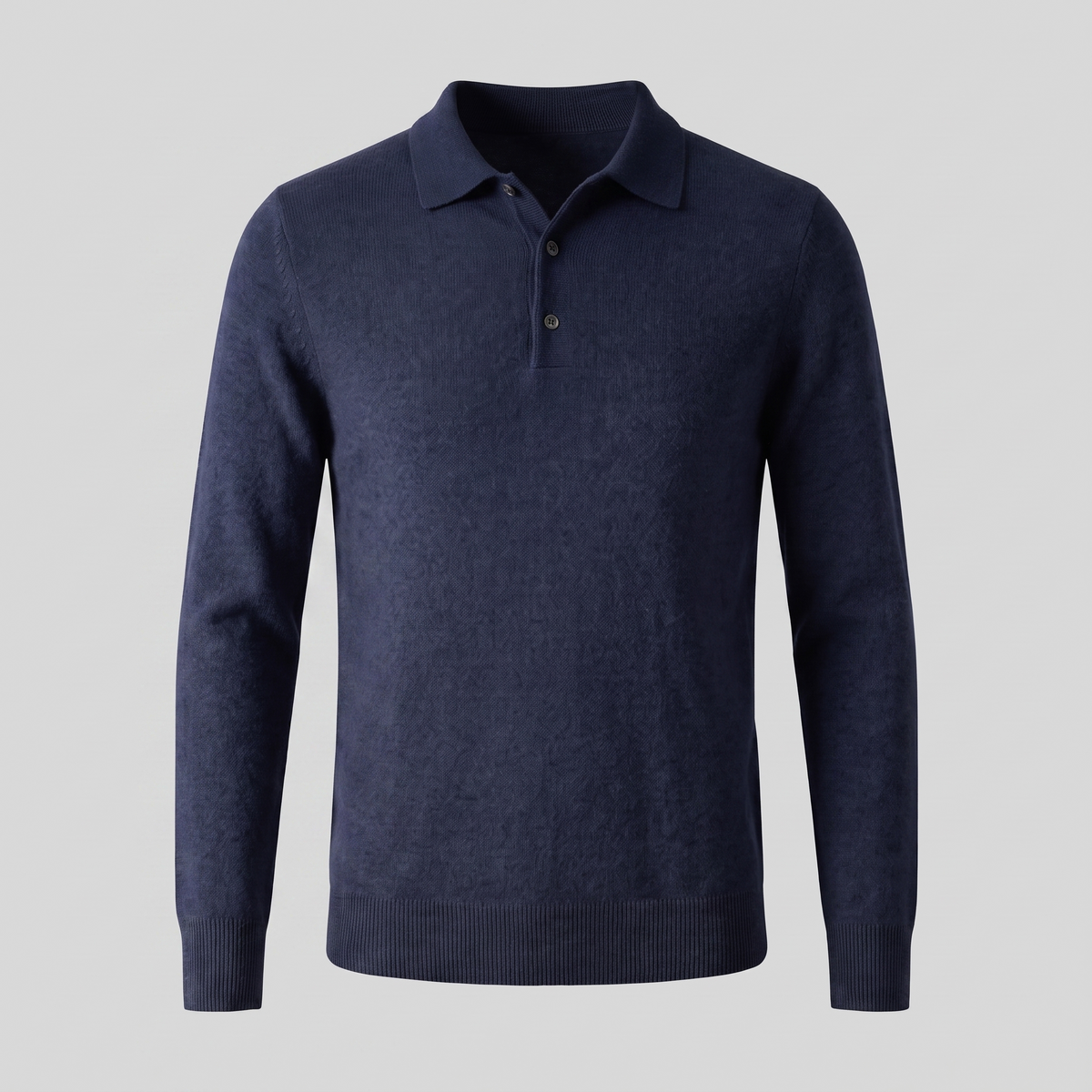 Pull homme laine col polo chaud respirant